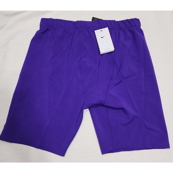 Nike Men's Football Tights Shorts Purple SIZE XXL L19'' x W32'' - Picture 2 of 8